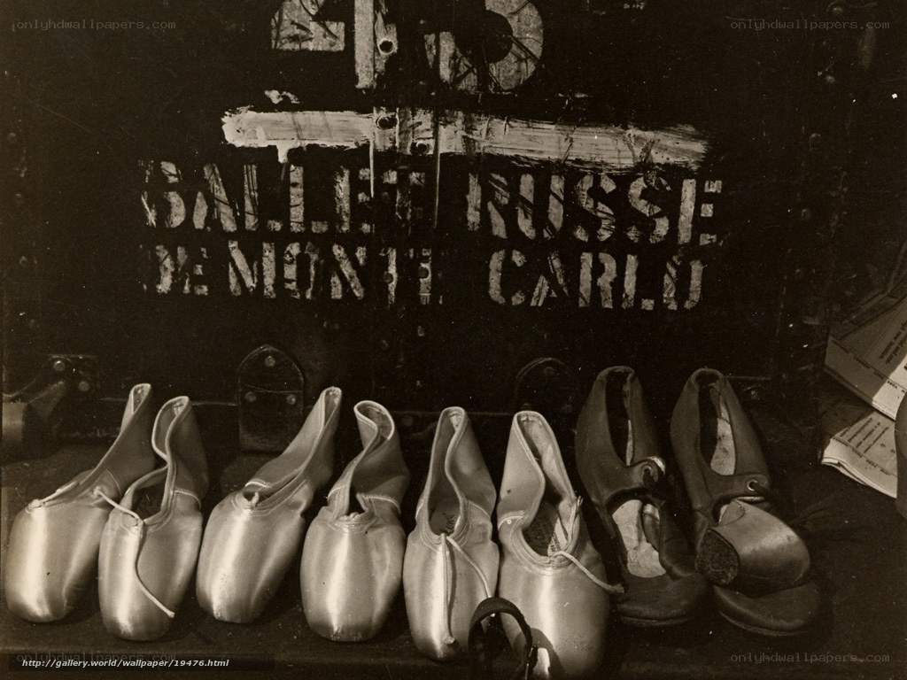 Ballet shoes in storage