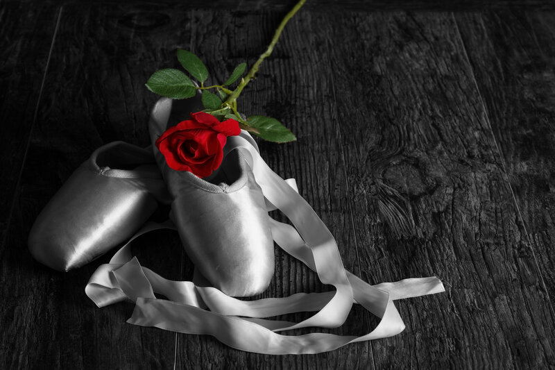 Ballet Shoes with Rose