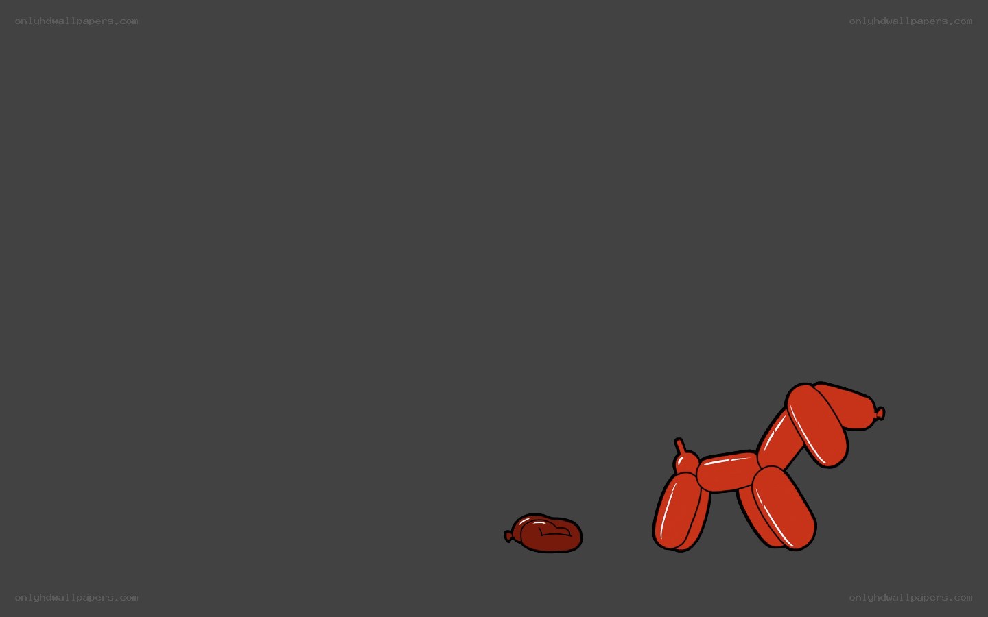 Balloon dog and sausage