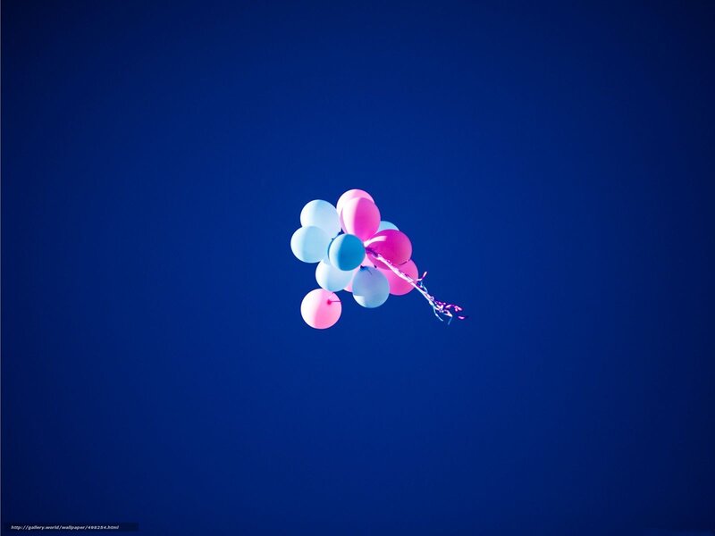 Balloons Floating in Sky