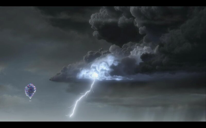 Balloons in a storm