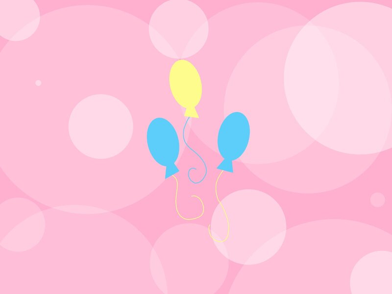 balloons on pink background