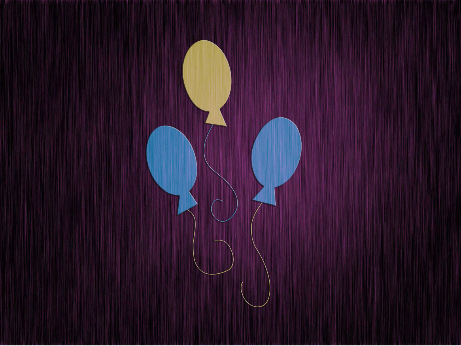 balloons on purple background