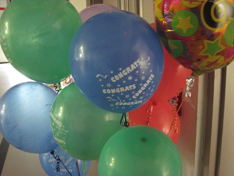 Balloons with Congrats Text — Green