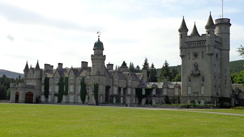 Balmoral Castle — Green, Serene, Afternoon, Photograph, Tower, Green Lawn