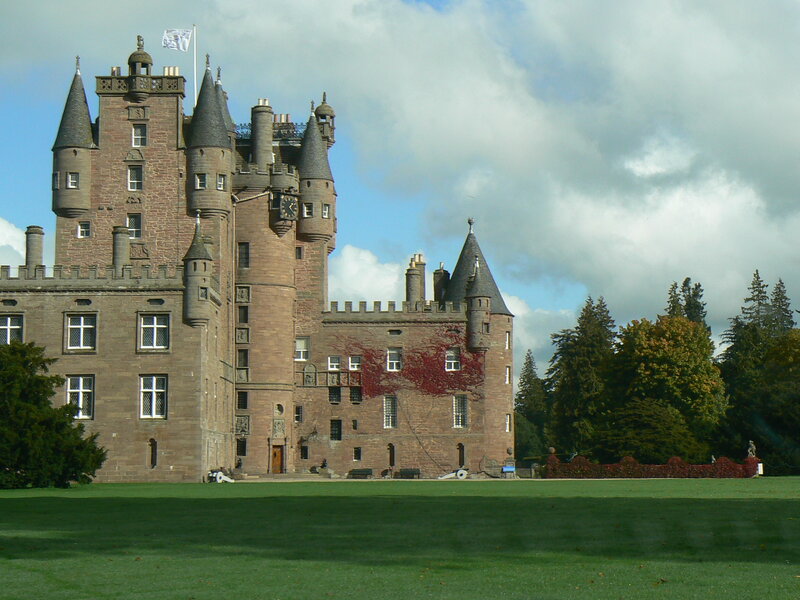 Balmoral Castle — Green, Serene, Afternoon, Photograph, Towers, Flag