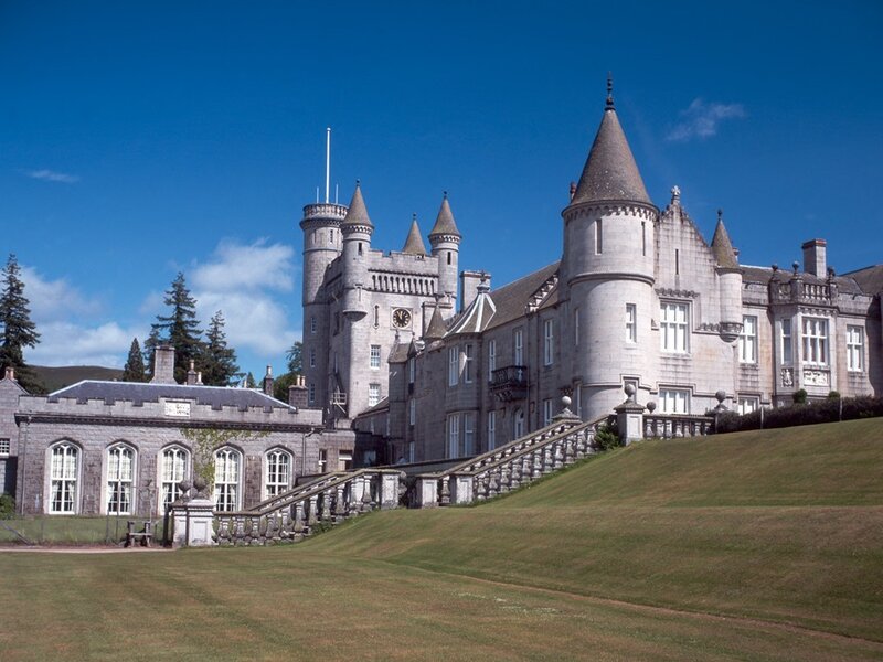 Balmoral Castle on a sunny day