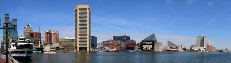 Baltimore harbor skyline