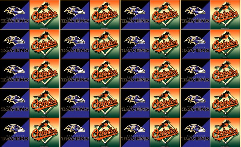 Baltimore Ravens and Orioles Logos