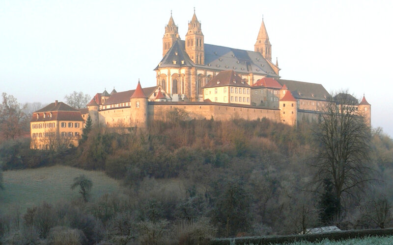 Bamberg Cathedral on a hill