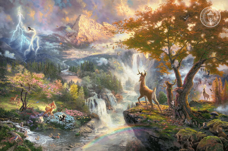 Bambi and Forest Animals — Green, Serene