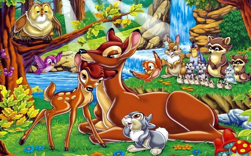 Bambi and His Mother