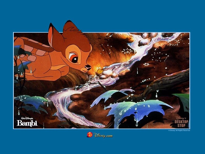 Bambi at the stream