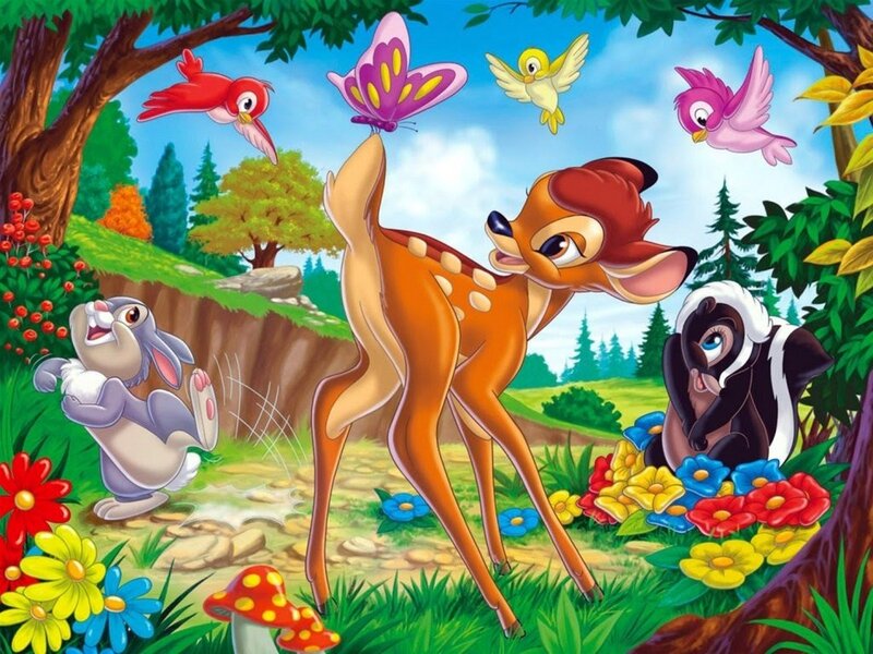 Bambi Deer in Forest