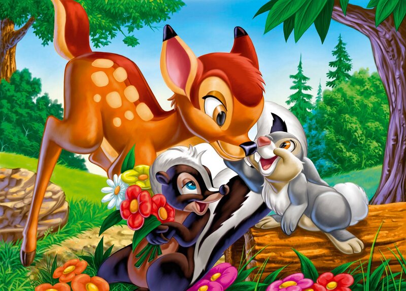 Bambi with Friends — Green