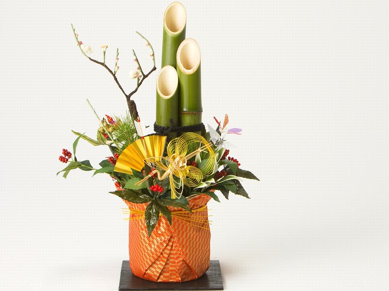 Bamboo and Flower Arrangement