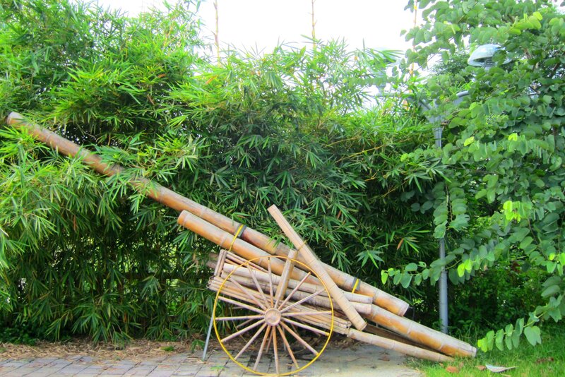 Bamboo Cart Sculpture
