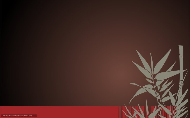 Bamboo design on brown background