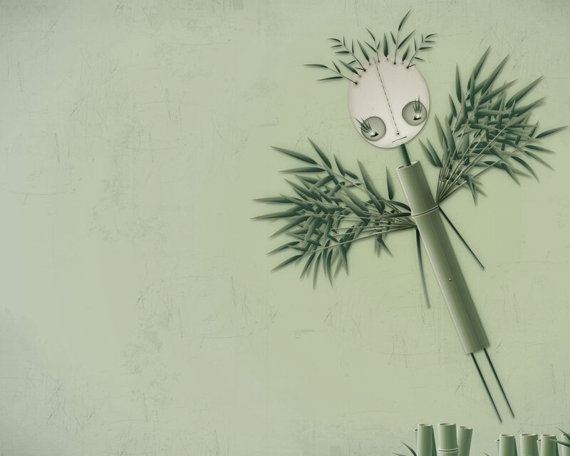 Bamboo figure art