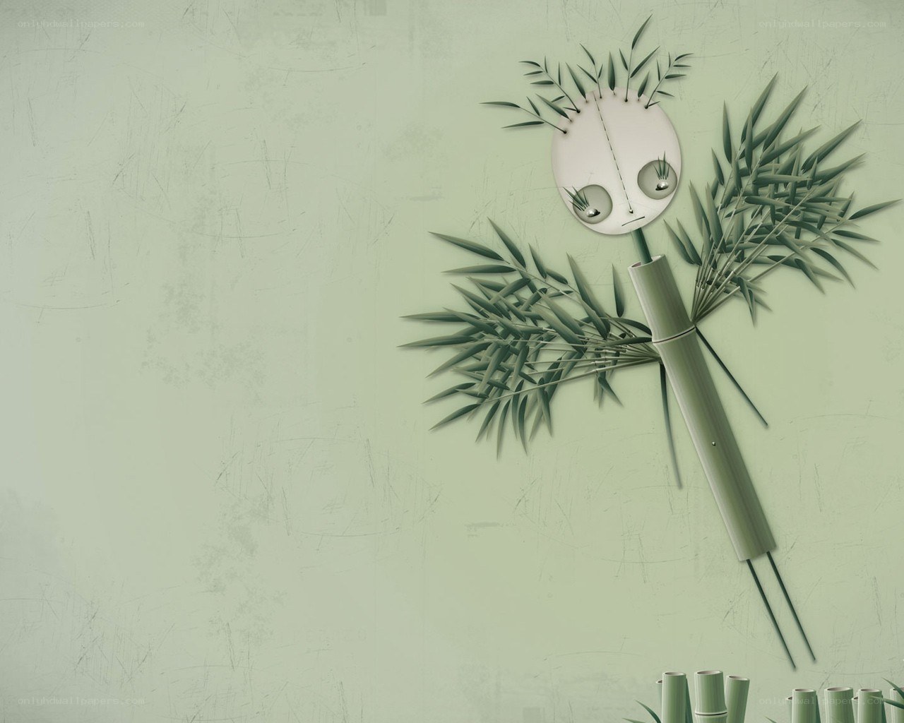 Bamboo figure art