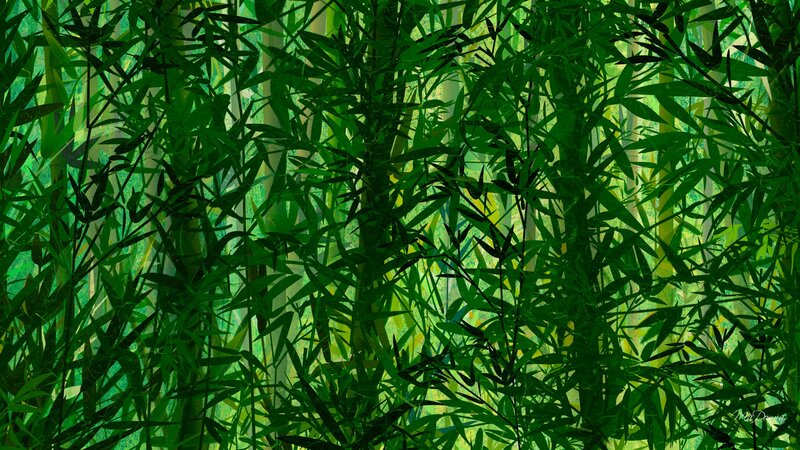 Bamboo Forest — Green, Dense