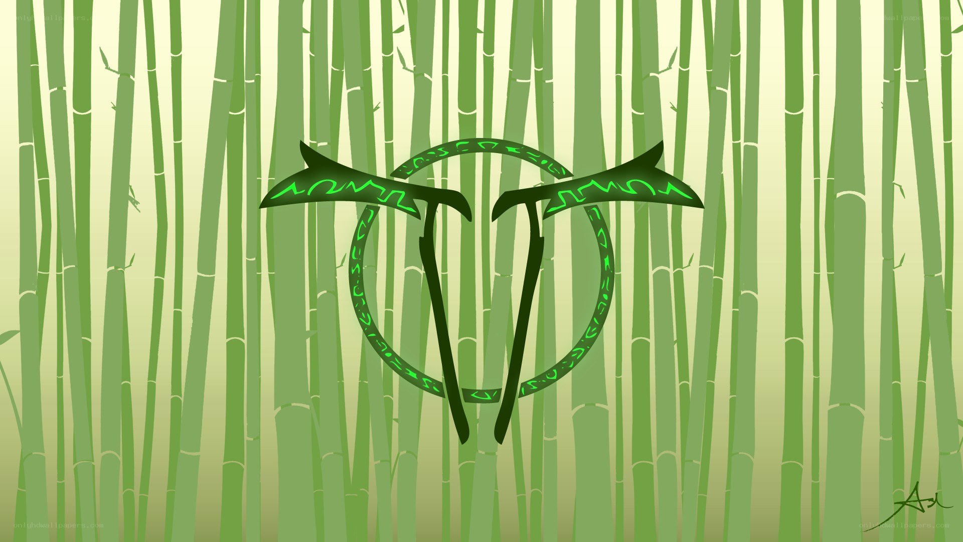 Bamboo forest logo design