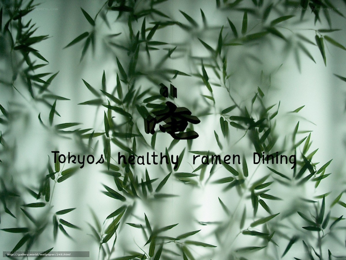 Bamboo leaves with text overlay