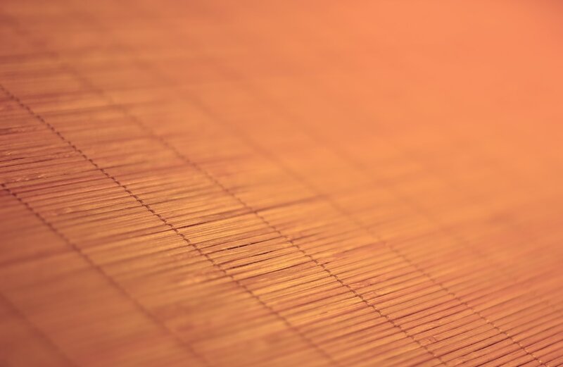 Bamboo Mat Texture — Orange, Calm