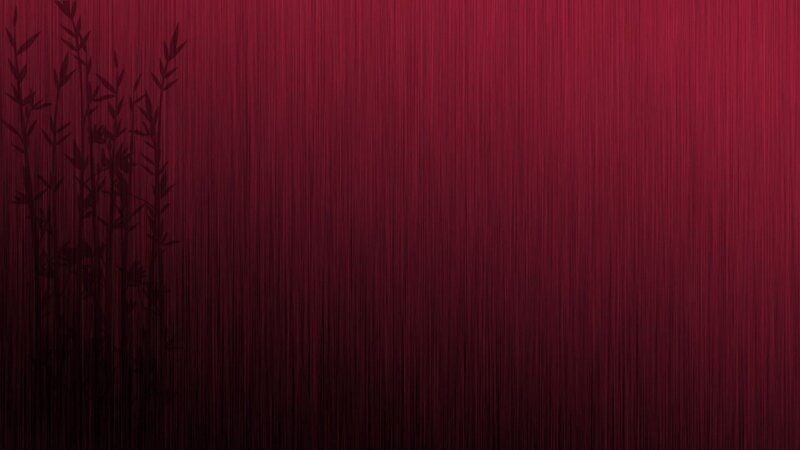 Bamboo Silhouette on Red