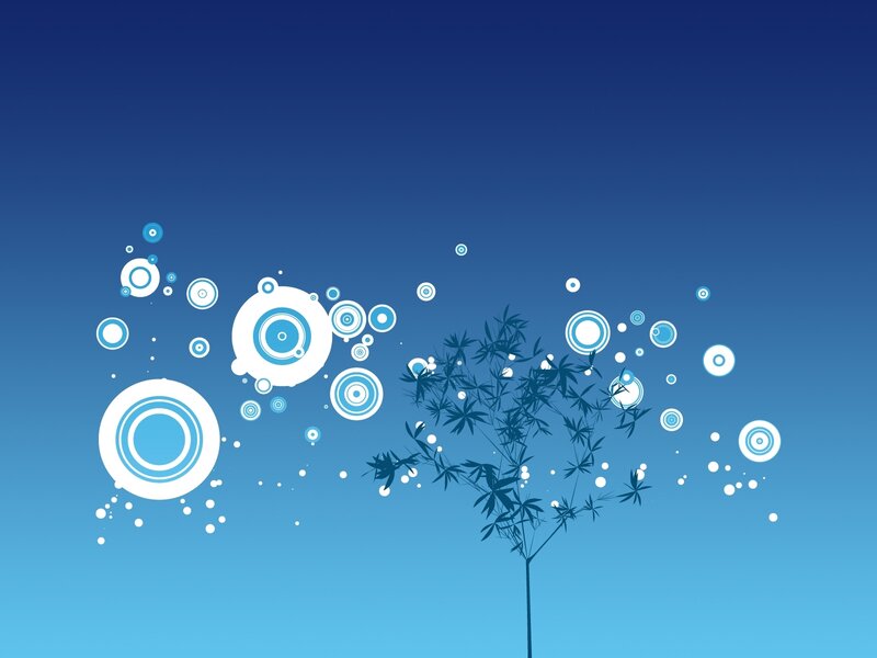 Bamboo Tree with Circles