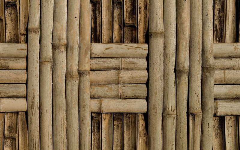 Bamboo Wall Texture — Brown, Natural