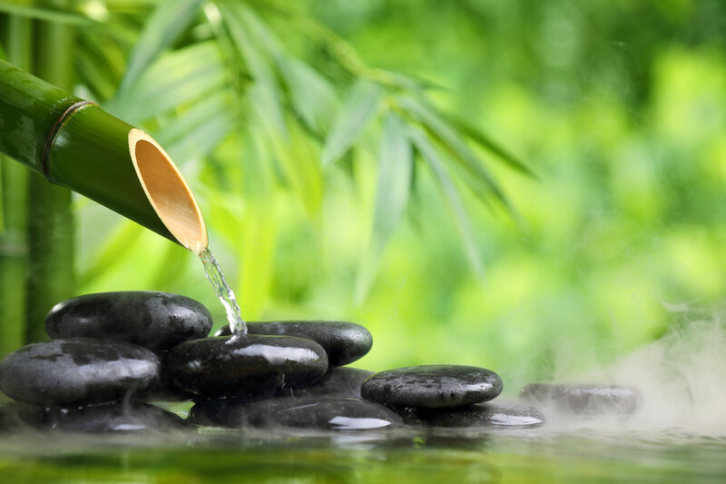 Bamboo Water Spout — Green, Serene