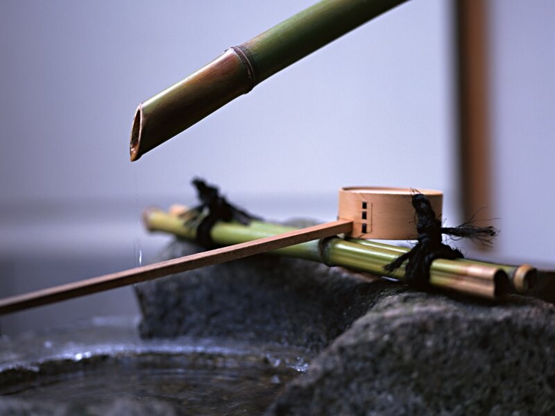Bamboo Water Spout