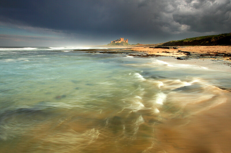 Bamburgh Castle — Blue, Dramatic