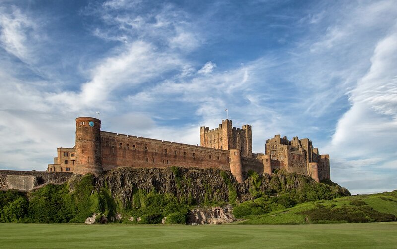 Bamburgh Castle — Blue, Serene