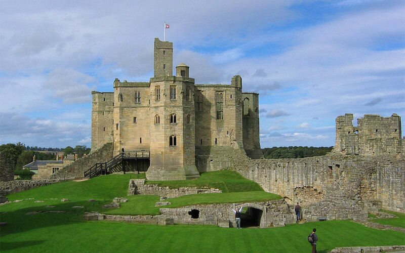 Bamburgh Castle in England