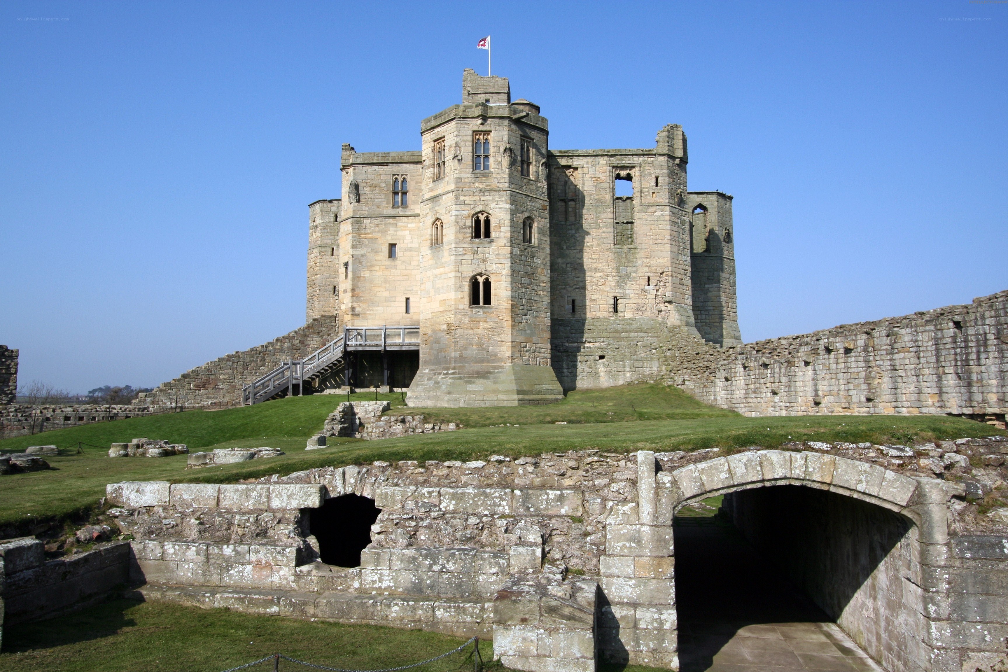 Bamburgh Castle in England