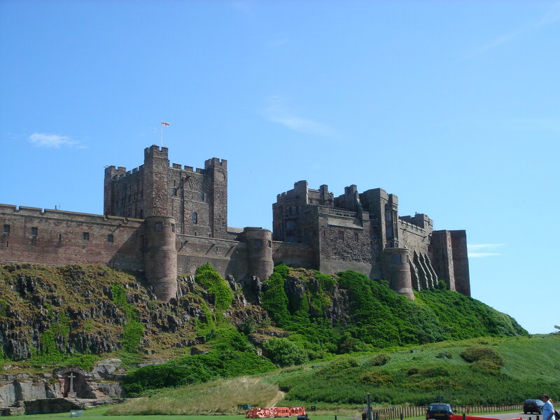 Bamburgh Castle on a sunny day