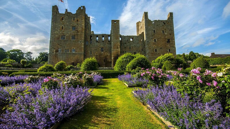 Bamburgh Castle — Purple, Serene