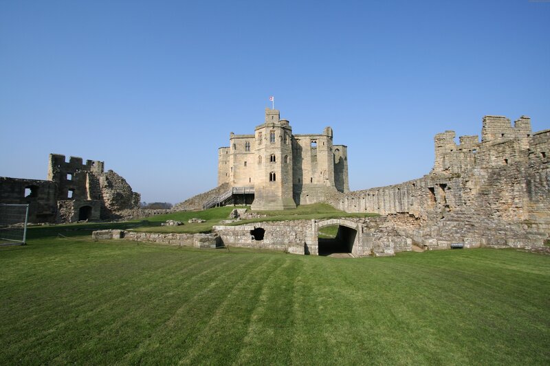 Bamburgh Castle ruins