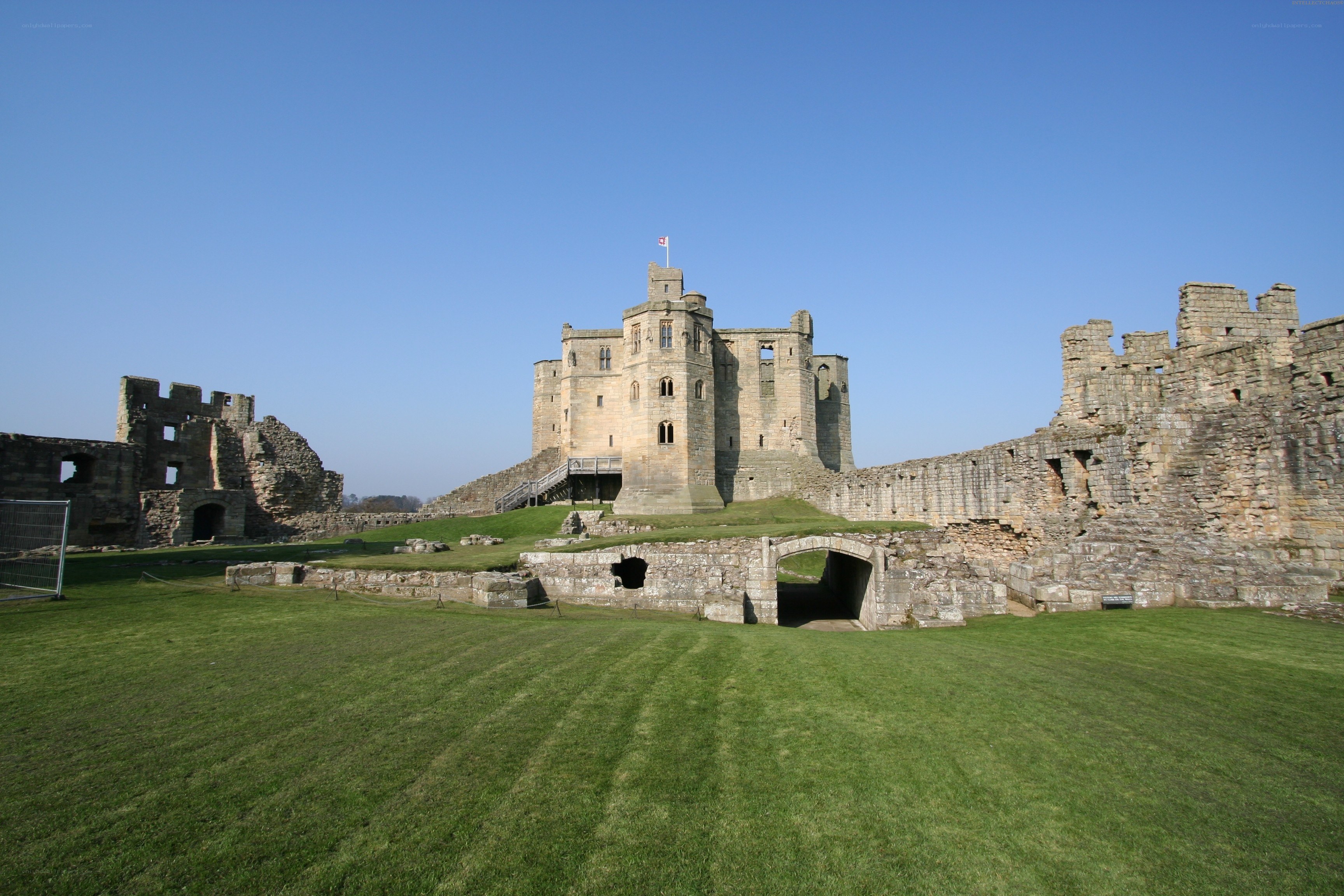 Bamburgh Castle ruins