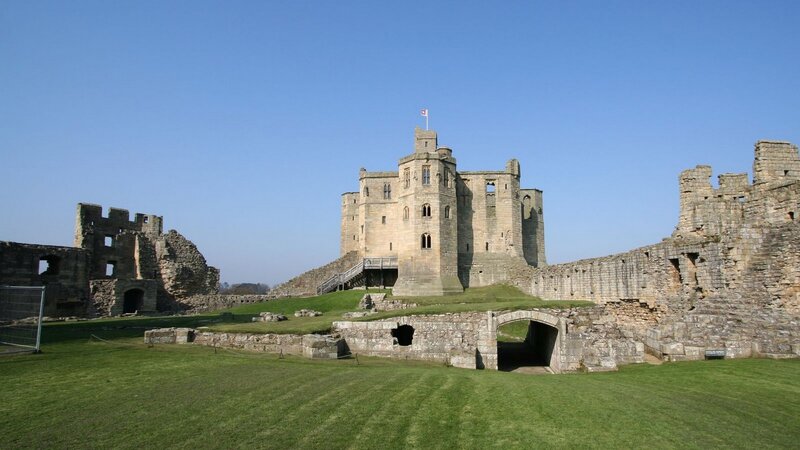 Bamburgh Castle Ruins — Green