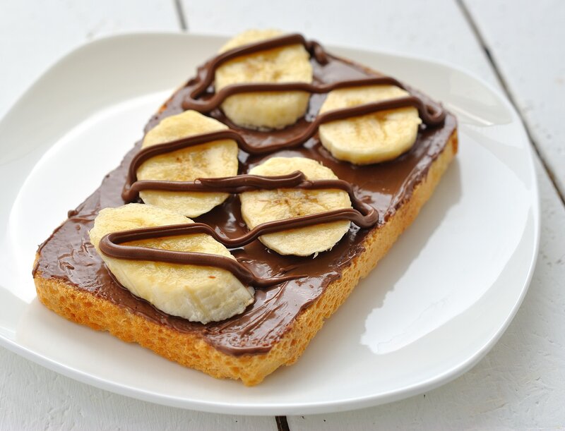 Banana and Chocolate Toast