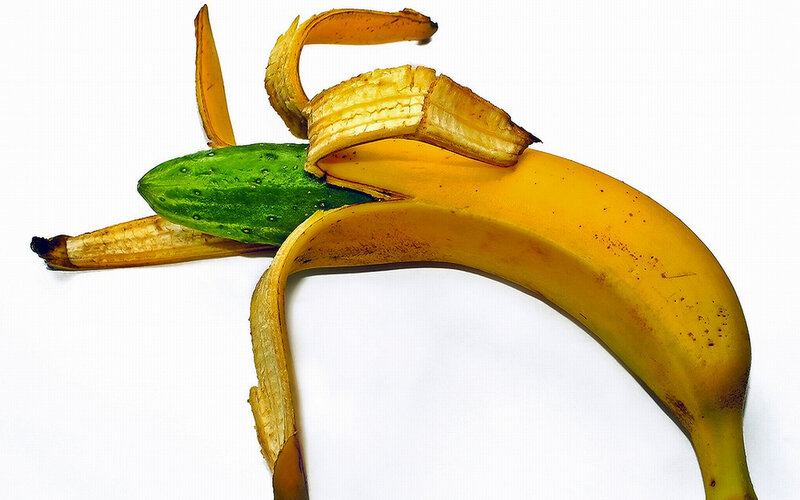 Banana and Cucumber
