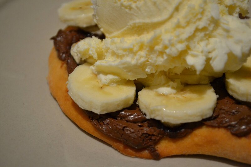 banana and ice cream dessert