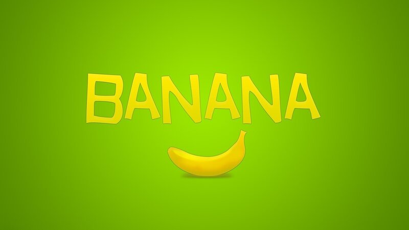 Banana and Text
