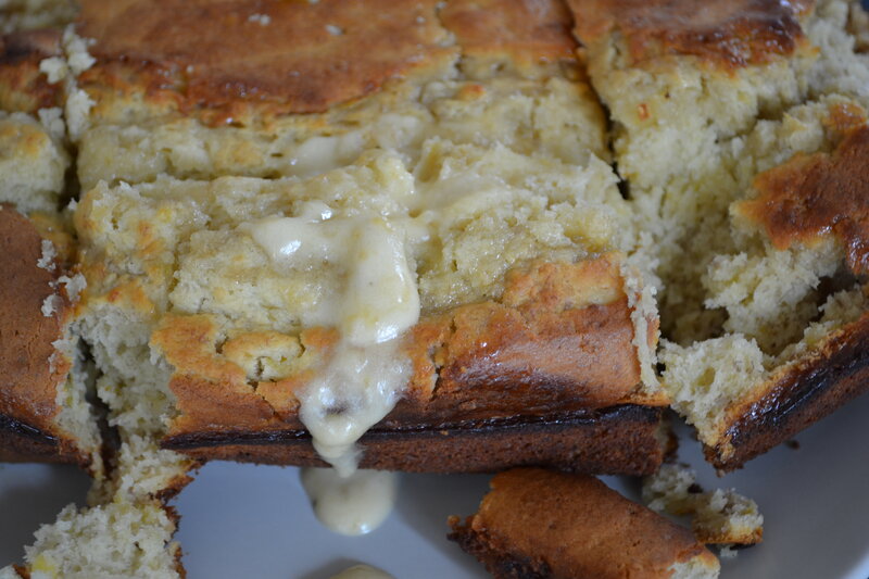 Banana Bread with Cream