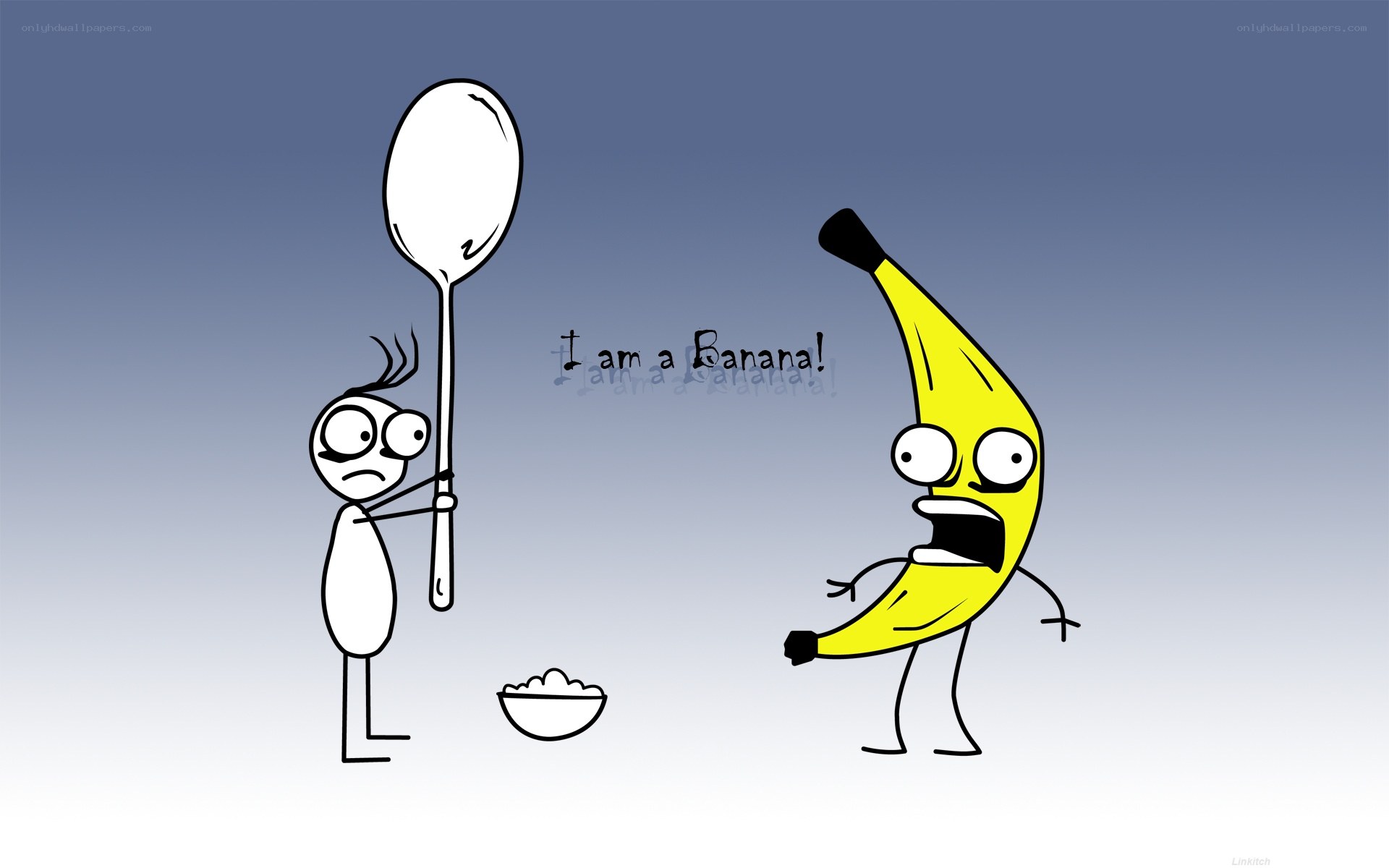 Banana character cartoon