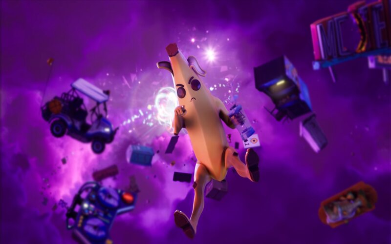 Banana Character in Space