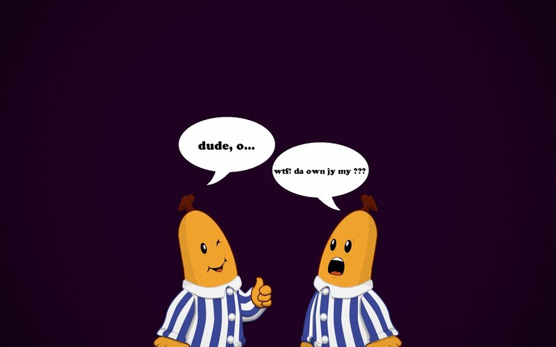 Banana characters in pajamas